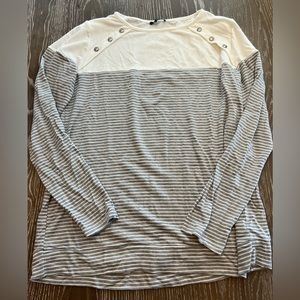 Pink Clover Luna Button Detail Brushed Knit Top